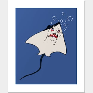 Manta Horror Ray Posters and Art